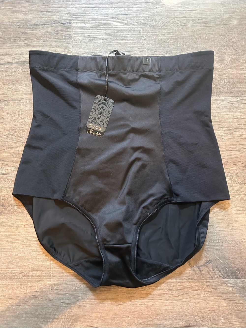 City Chic Shapewear Brief Womens Size 18 Black Firm Control High Waist